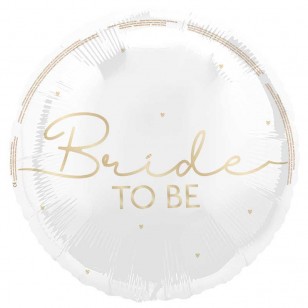 Bride to Be White Balloon 